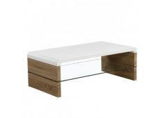 110x60x41 Steklo + MDF bela + sonoma 110x60x41 Steklo + MDF bela + sonoma