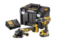 2-DELNI SET AKU ORODJA V TSTAK 5,0Ah 18VDCD796N+DCG405N, 2xBATERIJI, POLNILEC Dewalt DCK2080P2T