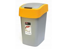 Curver, Koš Za Smeti Flip 50 L, Rumeno/Srebrn Curver, Koš Za Smeti Flip 50 L, Rumeno/Srebrn