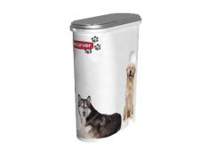 Curver, Zaboj Za 1,5Kg Petlife Kuža Belo Sreb. Curver, Zaboj Za 1,5Kg Petlife Kuža Belo Sreb.