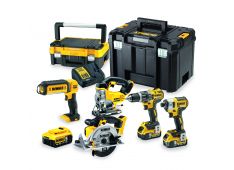 5-DELNI SET AKU 18 V 5,0 Ah BATERIJEZ DVEMA KOVČKOMA Dewalt DCK551P3T 5-DELNI SET AKU 18 V 5,0 Ah BATERIJEZ DVEMA KOVČKOMA Dewalt DCK551P3T
