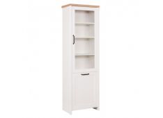 60x37,5x192 MDF bela + hrast 60x37,5x192 MDF bela + hrast
