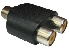 Adapter banana 3,5mm Ž. ST.- 2 x cinch Ž.