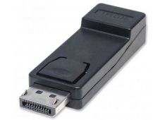 Adapter DisplayPort MANHATTAN, črne barve, DP moški v HDMI ženski, Dongle Adapter - 151993 - 766623151993