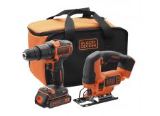 AKU SET UDARNI VRTALNIK IN VBODNA ŽAGABATERIJA,POLNILEC IN TORBA Black & Decker BCK22S1S AKU SET UDARNI VRTALNIK IN VBODNA ŽAGABATERIJA,POLNILEC IN TORBA Black & Decker BCK22S1S