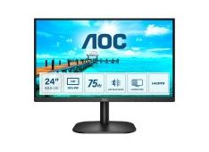 AOC monitor LED 24B2XHM2, 23,8'' / 60,45cm 75 Hz črn
