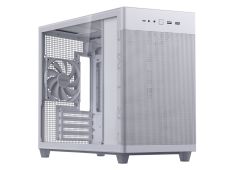 ASUS Prime AP201 Tempered Glass MicroATX Case White - stylish 33-liter MicroATX case with tool-free side panels, with support for 360 mm coolers, graphics cards up to 338 mm long, and standard ATX PSUs
