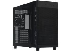 ASUS Prime AP303 TG ATX računalniško ohišje, kaljeno steklo, 120mm ventilator, črno