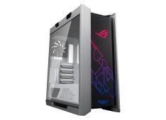 ASUS ROG Strix Helios GX601 White Edition RGB ATX/EATX mid-tower gaming case with tempered glass, aluminum frame, GPU braces, 420mm radiator support and Aura Sync