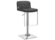 Barski stol MENATI crn PU 41x37x81-101