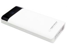 Baterijska banka 17400mAh z priključki za tablice, telefone, bela barve...