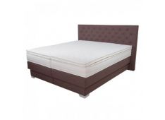 Box spring postelja BUTTERFLY ležišče: 140x200 Tkanina + Umetno usnje rjava Box spring postelja BUTTERFLY ležišče: 140x200 Tkanina + Umetno usnje rjava