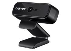 CANYON C2N, spletna kamera s fiksno ostritvijo 1080P polna HD 2,0 Mega s priključkom USB2.0, 360-stopinjski vrtljiv obseg, vgrajen mikrofon, ločljivost 19201080, vidni kot 88°, dolžina kabla 1,5 m, črna, 9060*55 mm, 0,095 kg.