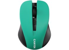 CANYON MW-1 - brezžična optična miška, 2.4 GHz, 4 gumbi, zelena