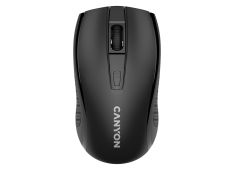 CANYON MW-7, brezžična miška 2,4 GHz, 6 gumbov, DPI 800/1200/1600, z 1 AA baterijo, velikost 1106037 mm, teža 58 g, črna. CANYON MW-7, brezžična miška 2,4 GHz, 6 gumbov, DPI 800/1200/1600, z 1 AA baterijo, velikost 1106037 mm, teža 58 g, črna.