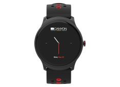 CANYON Oregano SW-81 Smart watch, 1.3inches IPS full touch screen, Alloy+plastic body,IP68 waterproof, multi-sport mode with swimming mode, compatibility with iOS and android,Black-Red with extra black belt, Host: 262x43.6x12.5mm, Strap: 240x22mm, 60g CANYON Oregano SW-81 Smart watch, 1.3inches IPS full touch screen, Alloy+plastic body,IP68 waterproof, multi-sport mode with swimming mode, compatibility with iOS and android,Black-Red with extra black belt, Host: 262x43.6x12.5mm, Strap: 240x22mm, 60g