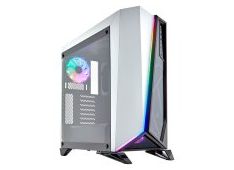 CORSAIR Carbide Series SPEC-OMEGA RGB Mid-Tower Tempered Glass Gaming Case — White CORSAIR Carbide Series SPEC-OMEGA RGB Mid-Tower Tempered Glass Gaming Case — White