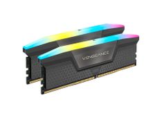 CORSAIR Vengeance RGB Black DDR5 32GB (2x16GB) 6000MHz CL38 XMP 3.0 UDIMM pomnilnik
