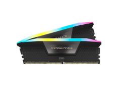 CORSAIR Vengeance RGB Black DDR5 64GB (2x32GB) 6400MHz CL42 XMP 3.0 UDIMM pomnilnik