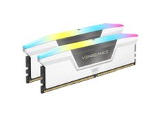 CORSAIR Vengeance RGB White DDR5 32GB (2x16GB) 6400MHz CL36 XMP 3.0 UDIMM pomnilnik