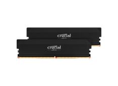 Crucial Pro OC 64GB Kit (2x32GB) DDR5-6000 UDIMM CL40 črn pomnilnik