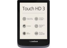 Elektronski bralnik PocketBook Touch HD3,  metalik siva - PB632-J-WW - 7640152095252