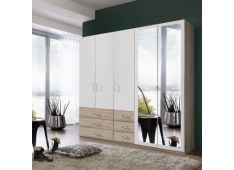 Garderobna omara DANZIG 225cm 225x58x210 Iveral bela + hrast Garderobna omara DANZIG 225cm 225x58x210 Iveral bela + hrast