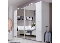 Garderobna omara DAVOS 2D 225x65x210 Iveral bela Garderobna omara DAVOS 2D 225x65x210 Iveral bela
