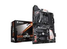 GIGABYTE Main Board Desktop AMD B450 AM4, 4xDDR4, DVI-D/HDMI, 3x PCI E x16, 2xPCI E x1, ALC1220-VB, 6 x SATA, 2 x M.2 , Type-C, ATX GIGABYTE Main Board Desktop AMD B450 AM4, 4xDDR4, DVI-D/HDMI, 3x PCI E x16, 2xPCI E x1, ALC1220-VB, 6 x SATA, 2 x M.2 , Type-C, ATX