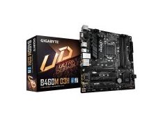 GIGABYTE Main Board Desktop Intel B460M D3H B460 (S1200, 4xDDR4, HDMI, DVI-D, VGA, DP, 2xPCIe x16, 2xPCIe x1, 1 x PCI, ALC1200, GbE LAN, 6xSATA RAID, 2xM.2, mATX GIGABYTE Main Board Desktop Intel B460M D3H B460 (S1200, 4xDDR4, HDMI, DVI-D, VGA, DP, 2xPCIe x16, 2xPCIe x1, 1 x PCI, ALC1200, GbE LAN, 6xSATA RAID, 2xM.2, mATX