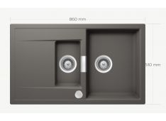 Granitno pomivalno korito SCHOCK Mono D-150 silverstone Granitno pomivalno korito SCHOCK Mono D-150 silverstone