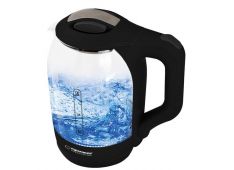 Grelnik vode stekleni ESPERANZA YUKON 1,7L, črna barva, 1500W Grelnik vode stekleni ESPERANZA YUKON 1,7L, črna barva, 1500W