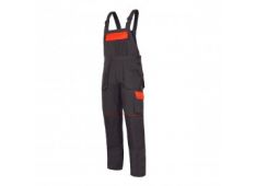 HLAČE Z NARAMNICAMI GRAFIT-ORANŽNE 3XL(60) LAHTI L4060360