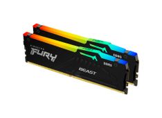 Kingston 32GB 6000MT/s DDR5 CL30 DIMM (Kit of 2) FURY Beast RGB EXPO pomnilnik