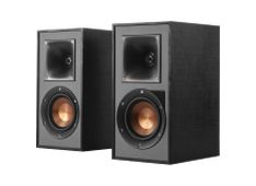 Klipsch Reference R-41PM Powered Bookshelf Speakers, Black, Pair