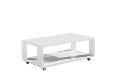 Klubska miza ADIAN III (bela visok sijaj) 105x60x40 MDF bela visok sijaj