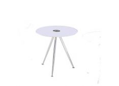 Klubska miza KARLOS 49x49x50 Steklo bela Klubska miza KARLOS 49x49x50 Steklo bela