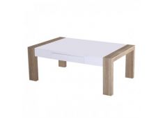 Klubska miza KLAUS 110x70x42 MDF sonoma hrast + bela Klubska miza KLAUS 110x70x42 MDF sonoma hrast + bela