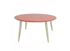 Klubska miza MANON okrogla 58x58x35 MDF rdeča Klubska miza MANON okrogla 58x58x35 MDF rdeča