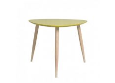 Klubska miza MANON trikotna 58x48x45 MDF rumena Klubska miza MANON trikotna 58x48x45 MDF rumena