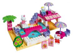 Kocke PlayBig Bloxx Hello Kitty Počitniška hišica Kocke PlayBig Bloxx Hello Kitty Počitniška hišica