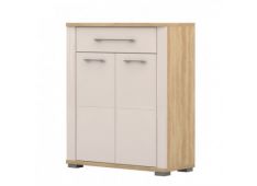 Komoda DANA 80x36x99 Iveral hrast+bež Komoda DANA 80x36x99 Iveral hrast+bež