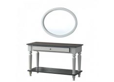 Komoda RAMOS 120x50x75 Les bela + siva Komoda RAMOS 120x50x75 Les bela + siva