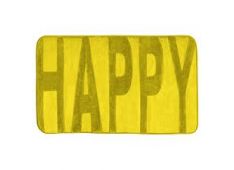 Kopalniška Preproga Iz Spominske Pene, Happy, Rumena Kopalniška Preproga Iz Spominske Pene, Happy, Rumena