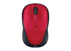 LOGITECH brezžična miška M235, rdeča