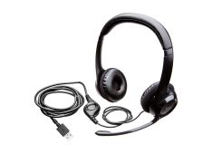 LOGITECH žične slušalke H390, črna