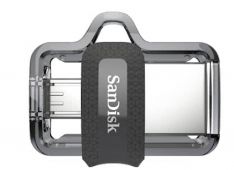 MICRO USB & USB DISK SANDISK 256GB ULTRA DUAL, 3.0, srebrno-črn, drsni priključek - SDDD3-256G-G46 - 619659154400