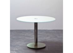 Miza FALKO 100x100x75 Steklo bela Miza FALKO 100x100x75 Steklo bela