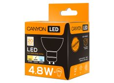 MRGU10/5W230VN38 CANYON MRGU10/5W230VN38 LED lamp, MR shape, GU10, 4.8W, 220-240V, 38°, 330 lm, 4000K, Ra>80, 50000 h MRGU10/5W230VN38 CANYON MRGU10/5W230VN38 LED lamp, MR shape, GU10, 4.8W, 220-240V, 38°, 330 lm, 4000K, Ra>80, 50000 h