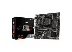 MSI Main Board Desktop B450 (SAM4, 4xDDR4, 1xPCI-E X16, 2xPCI-E X1, USB3.2, USB2.0, 4xSATA III, 1xM.2, Realtek ALC892 Audio, VGA, DVI-D, HDMI, GLAN) mATX Retail MSI Main Board Desktop B450 (SAM4, 4xDDR4, 1xPCI-E X16, 2xPCI-E X1, USB3.2, USB2.0, 4xSATA III, 1xM.2, Realtek ALC892 Audio, VGA, DVI-D, HDMI, GLAN) mATX Retail